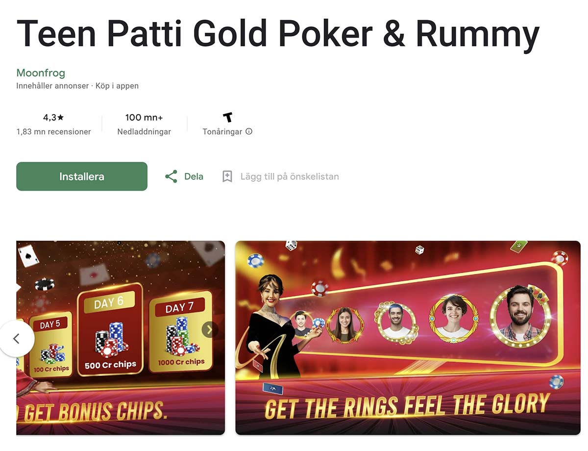 Teen Patti Gold Poker and Rummy App